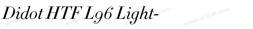 Didot HTF L96 Light字体转换